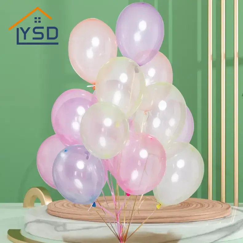 Bunter Kristalllatexballon