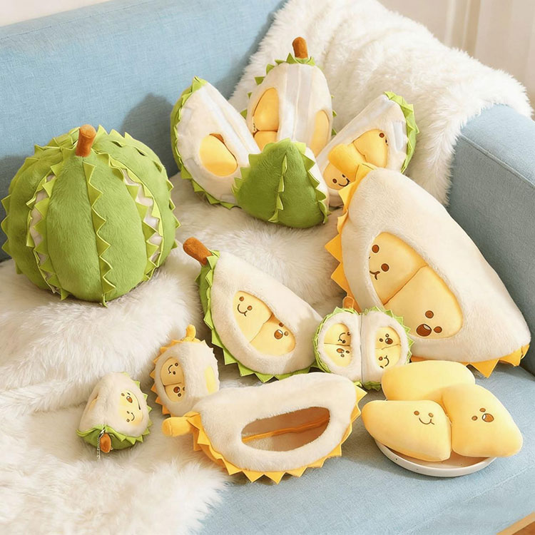 Geteiltes Durian-Plüschkissen